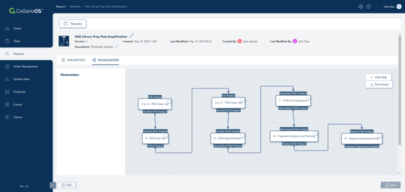 Cellario Lab Orchestration Software Screenshot
