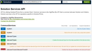 Web Service API software interface
