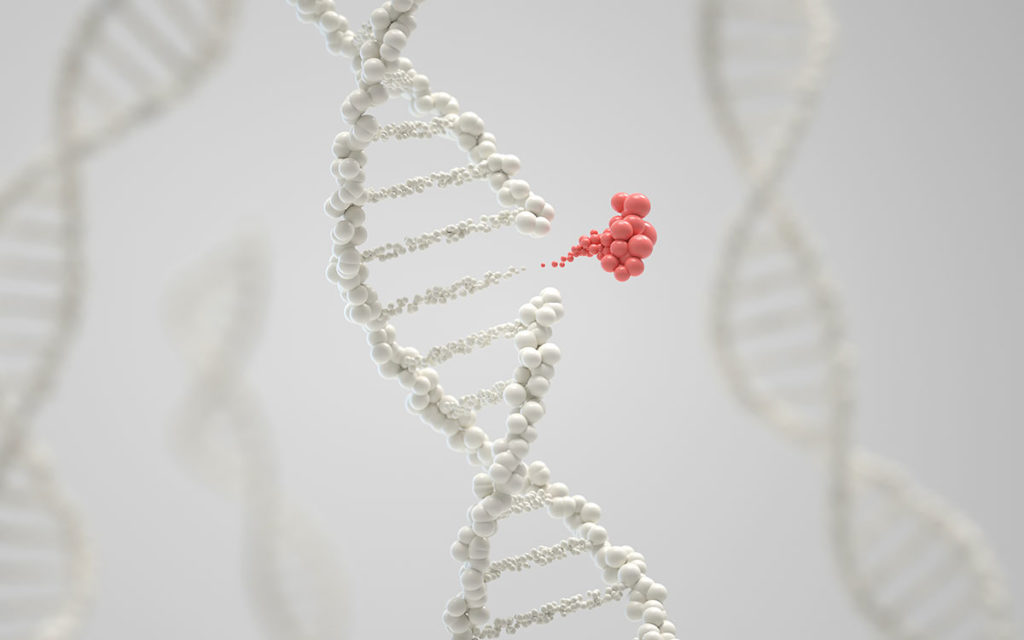an image of a dna's structure